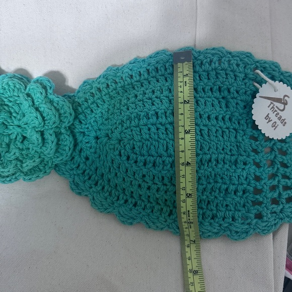 Elegant green crochet Top Maria - Picture 6 of 6